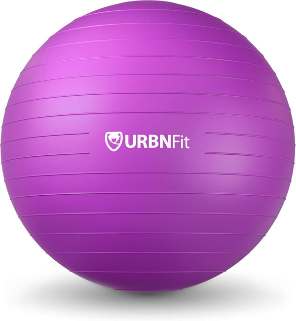 Exercise Ball - Yoga Ball in Multiple Sizes for Workout, Pregnancy, Stability - Anti-Burst Swiss Balance Ball W/Quick Pump - Fitness Ball Chair for Office, Home, Gym