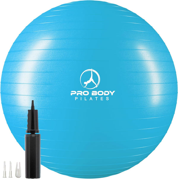Exercise Ball - Multiple Sizes Gym Grade Balance Ball for Fitness, Yoga, Workout, Pregnancy & Physical Therapy