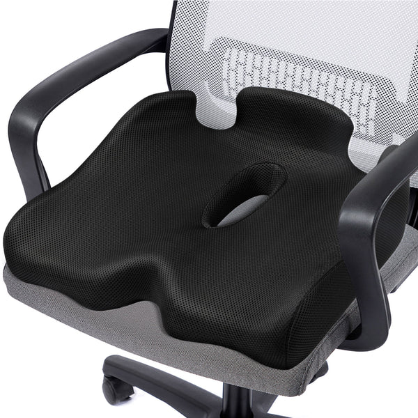 X Large Seat Cushion, Office Chair Pad for Relief Sciatica & Tailbone Pain, Non Slip Support Coccyx Pillow for Long Sitting