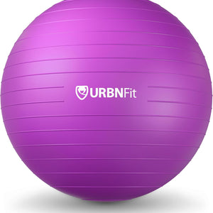 Exercise Ball - Yoga Ball in Multiple Sizes for Workout, Pregnancy, Stability - Anti-Burst Swiss Balance Ball W/Quick Pump - Fitness Ball Chair for Office, Home, Gym