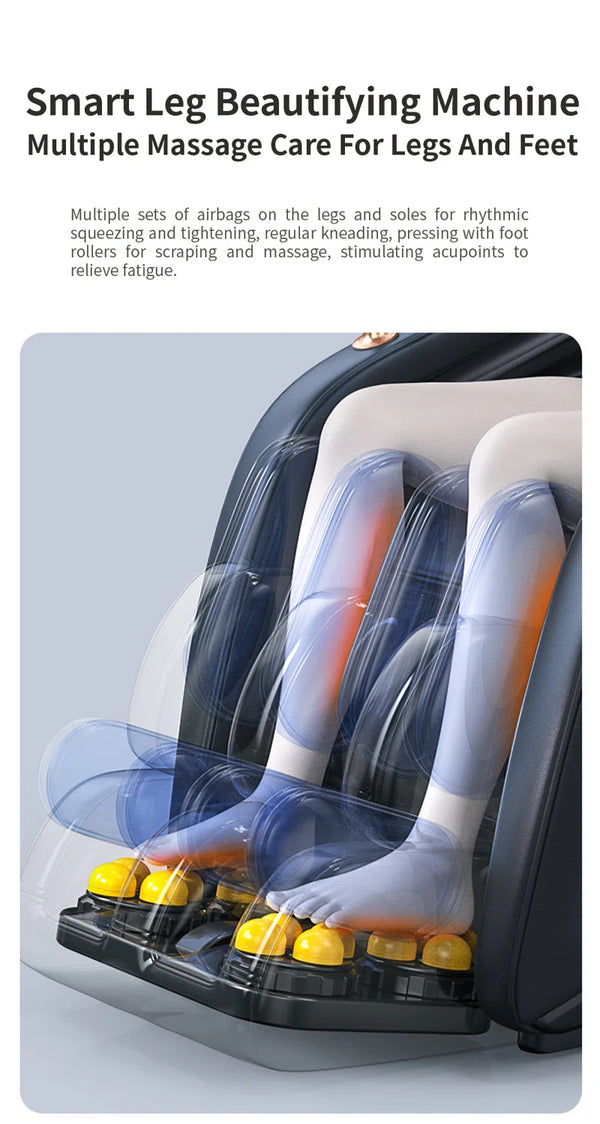 2025 Full Body 4D Massage Chair SL Track Zero Gravity, Shiatsu Recliner, Zero Gravity, Shiatsu, Heat, Foot Roller, Bluetooth
