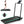 2 in 1 Walking Pad Treadmill with Handles, under Desk Treadmill with Incline, LED Touch Screen, Remote Watch,Wide Running Area, 0.6-7.5MPH