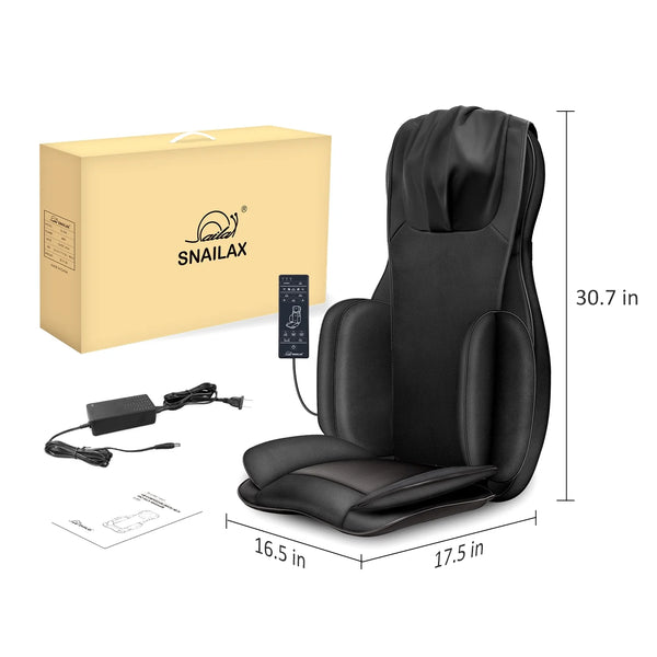 2D/3D Back Massager with Heat, Adjustable Seat Massage Cushion, Gifts