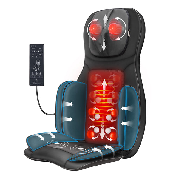 2D/3D Back Massager with Heat, Adjustable Seat Massage Cushion, Gifts