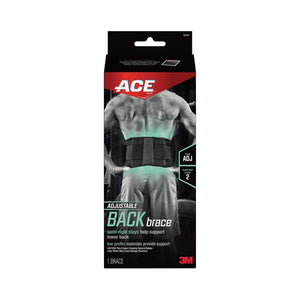 Adjustable Back Brace, Black, 1 Brace