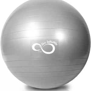 Exercise Ball (55Cm-95Cm) Extra Thick Professional Grade Balance & Stability Ball- anti Burst Tested Supports 2200Lbs- Includes Hand Pump & Workout Guide Access
