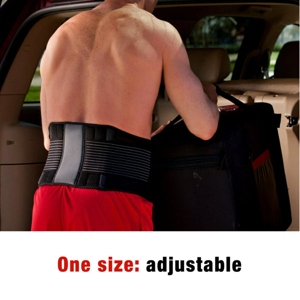 Adjustable Back Brace, Black, 1 Brace
